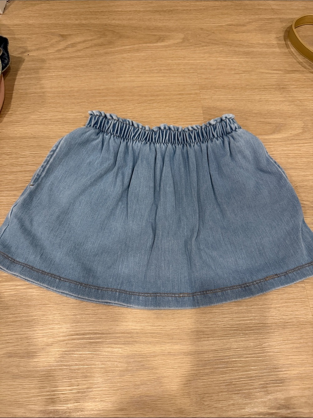 Little Sleepies Light Blue Denim Skirt with Elastic Waist
